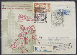 Yugoslavia 27.IX.1959 International Philatelists Meeting In Maribor (Slovenia), Registered Air Mail Letter - Luftpost