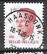 OCB Nr 2203 Boudewijn Baudouin   - Centrale Stempel Haasdonk - 1981-1990 Velghe