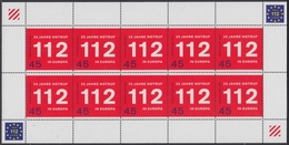 !a! GERMANY 2016 Mi. 3212 MNH SHEET(10) - Emergency Call 112 In Europe - 2011-2020