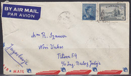 Canada 1950 Airmail Letter From Canada To Yugoslavia - Luftpost
