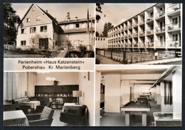 9240 - Alte MBK Ansichtskarte - Pobershau Kr. Marienberg - Ferienheim Haus Katzenstein - Karpf - N. Gel DDR 1985 - Marienberg