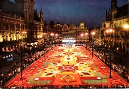 BELGIQUE. Carte Postale Ayant Circulé. Grand'place. - Brussels By Night