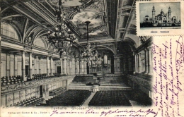 Zürich, Tonhalle, Grosser Concertsaal, 1903 Mit Vorderseitiger Vignette - ZH Zurich