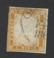 Sardegna - 1861 - Usato/used - Vittorio Emanuele II - Sass. N. 14 - Sardaigne