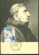 Espagne Carte Maximum Louis De Grenade écrivain Et Prédicateur Dominicain 1988 Spain Maxicard Louis Of Granada - Theologians