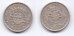 Timor 60 Centavos 1958 - Timor