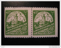 Stockholm Pair 4 Ore Local Stamp - Emissioni Locali