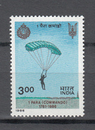 India 1986,1V,Parachute Jumping,parachutespringen,fallschirmspringen,MNH/Postfris(A3029) - Fallschirmspringen