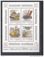 Danemark 1986 Bloc Feuillet N° 6 Neuf Hafnia 87 Avec Moyens De Transport Postaux - Blocks & Sheetlets