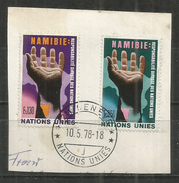 128r *  UNO - GENF * BRIEFAUSSCHNITT NAMIBIA 1978 * GESTEMPELT  **!! - Gebruikt