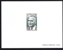 1976  Georges Pompidou  Yv 448 Epreuve De Luxe - Imperforates, Proofs & Errors