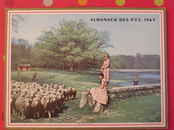 Almanach Des PTT. 1963. Calendrier Poste, Postes Télégraphes.. Chateau De Duingt (haute-savoie) Moutons - Formato Grande : 1941-60