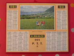 Almanach Des PTT. 1964. Calendrier Poste, Postes Télégraphes.. Repos à La Campagne - Tamaño Grande : 1941-60