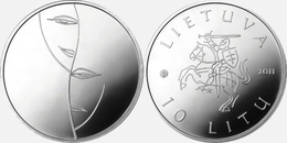 Lithuania 10 Litu 2011 Silver "Dedicated To THEATRE" PROOF - Lituanie