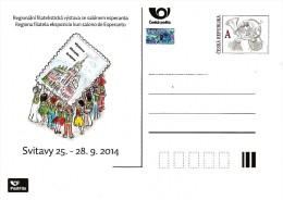 Czech Republic - 2014 - Regional Philatelic Exhibition In Svitavy - Postcard With Original Stamp And Hologram - Postales