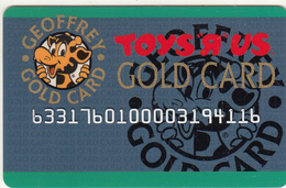 UK - Toys "R"Us, Gold Magnetic Member Card, Used - Altri & Non Classificati