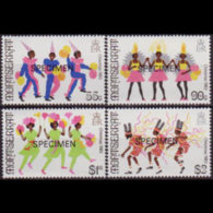 MONTSERRAT 1983 - Scott# 516-9 Carnival Specimen Set Of 4 MNH - Montserrat