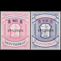 MONTSERRAT 1983 - MI# 511-2 Natl.Arms Specimen Set Of 2 MNH - Montserrat