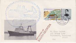 South Georgia 1975 Ship Walther Herwig Ca South Georgia 29 Dec 1975 Cover (34345) - Zuid-Georgia