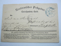 1871, Ca., Feldpostbkartemit Feldpoststempel Ud Truppensiegel , Text : Gruss Aus Frankreich - Enteros Postales