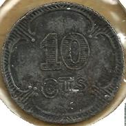 UK GREAT BRITAIN  10 CENTS TOKEN POW BRITISH EXPEDITIONARY FORCE INSCRIPTIONS ND(1914-18) READ DESCRIPTION CAREFULLY !!! - Andere & Zonder Classificatie
