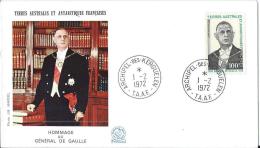 TAAF 1972 - YT FDC N°47 - ENVELOPPE 1ER JOUR - TTB - FDC