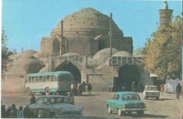 Delcampe - The Toki Telpakfurushon Market Cupola - Bus - Cars Volga - Bukhara - 1975 - Uzbekistan USSR - Unused - Usbekistan