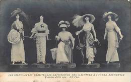 Ref N458-mode -publicité Machines A Coudre Brunswick -toilettes D Ete 1912- Nd -parisiennes -paris  -carte Bon Etat  - - Mode