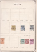 Ceylan - Collection Vendue Page Par Page - Timbres Oblitérés / Neufs *(avec Charnière) -Qualité B/TB - Ceylon (...-1947)