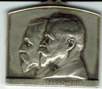 MEDAILLE ERNEST ET ALFRED SOLVAY-50 E ANNIVERSAIRE SOCIETE SOLVAY-(Jemeppe Sur Sambre-Couillet--Neder-over -Hembeek) - Profesionales / De Sociedad