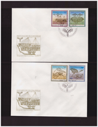 DDR - 20 2 1990 2 FDC HISTORISCHE FLUGMODELLE   -LILIENTHAL '91 - 1981-1990