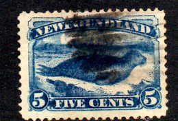 XP2516 - NEWFOUNDLAND TERRANOVA 1880 , Gibbons N. 48  Usato - 1857-1861