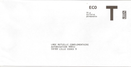 Enveloppe T LMDE Mutuelle Complémentaire Ecopli 50gr Validité Permanente - Cartas/Sobre De Respuesta T