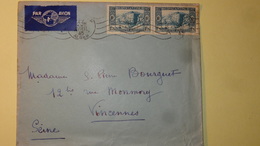 Lettre PA Timbres Constantine Algerie 1945 Pour Vincennes - Brieven En Documenten