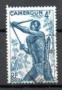 CAMEROUNE Tireur à L Arc 4f Bleu   1946 N°288 - Used Stamps