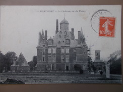 51 - MONTMORT - Le Chateau Vu Du Parc. (échaffaudage) - Montmort Lucy