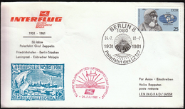 Germany Berlin 1981 / 50th Anniversary Of The Polar Flight Airship Graf Zeppelin - Autres & Non Classés