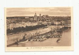 Cp , Bateaux De Pêche , 17 , LA ROCHELLE , Le Port Et La Ville , Vierge , Ed : CAP - Fishing Boats