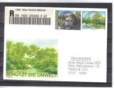 RRR205 UNO WIEN  2002 Michl 356 RECO  BRIEF EINSCHREIBZETTEL Im BRIEF Selten Angeboten  SIEHE ABBILDUNG - Storia Postale