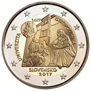 SLOVAQUIE - 2 Euro 2017 - 550e Anniversaire De La Fondation De L'Academia Istropolitana - Disponibles!!! - Slovakia