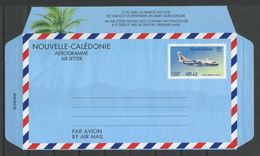 CALEDONIE Aérogramme 1996 N° 14 ** Neuf MNH Lègère Froissure Languette Droite Cote 10 € Avion ATR 42 Planes Transpo - Aerogramas