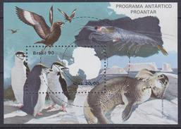 Brazil 1990 Proantar / Antarctica M/s ** Mnh (34370) - Blocks & Kleinbögen