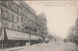 MONTREUIL Sous BOIS  -  Rue De Paris - Etablissements Félix Potin - Montreuil
