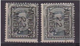België/Belgique  Preo Typo 2x N° 62B. - Typografisch 1922-26 (Albert I)