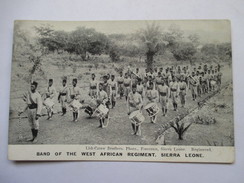 SIERRA LEONE  -   BAND OF WEST AFRICAN  REGIMENT          TRES ANIME     TTB - Sierra Leone