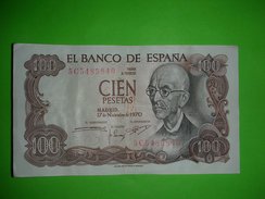 Spain,Espana,100 Pesetas,1970.,cien Pesetas,banknote,paper Money,bill,geld - 100 Peseten