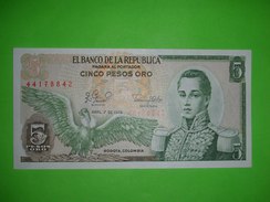 Colombia,5 Pesos,1979.,cinco Pesos Oro,UNC,banknote,paper Money,bill,geld - Kolumbien