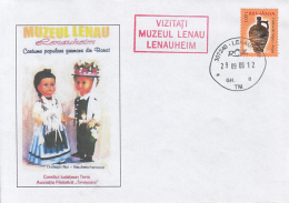 DOLLS, TIMISOARA LENAU MUSEUM, FOLKLORE COSTUMES, SPECIAL COVER, 2009, ROMANIA - Poupées