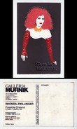 Cartolina Serigrafica Con Applicazioni. RHONDA ZWILLINGER "Possible Dreams" Inaugurazione 1986 - Inaugurazioni