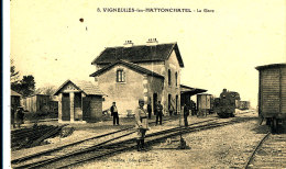 AE 423  / C  P A - VIGNEULLES- LES- HATTONCHATEL  (55)  LA GARE - Vigneulles Les Hattonchatel